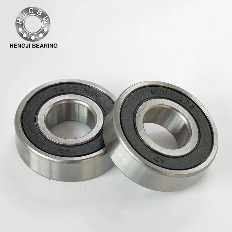 6204 2rs solong hilera malalim na groove ball bearings na may pagpuno ng mga puwang